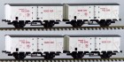 32064 LS Models Set of 4 box cars tipe Idls Transport de poissons